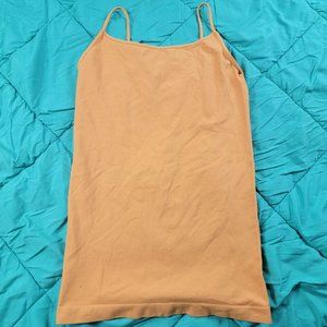 NikiBiki Womens One Size Orange Tank Top Sleeveless Casual Shirt Summer
